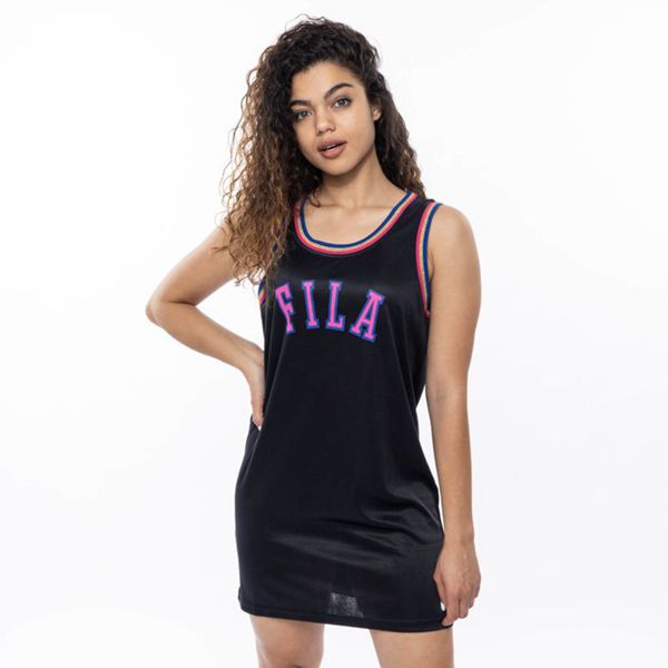 Vestidos Fila Mulher Pretas - Fila Hazel Portugal Online,YHAF-75218